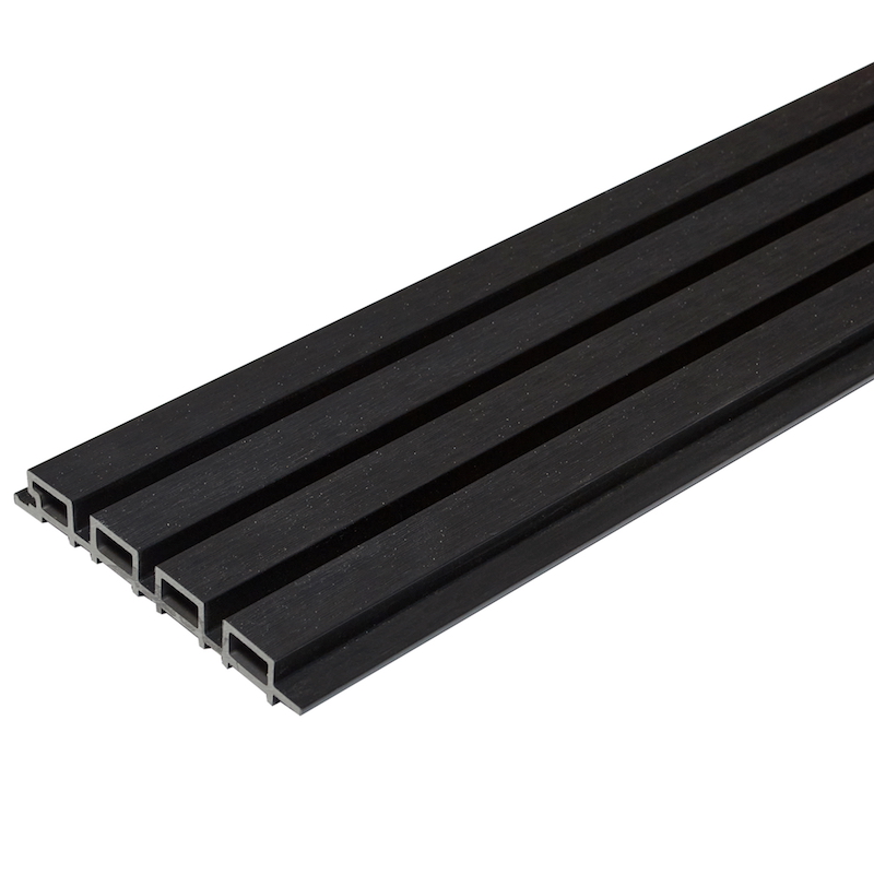 Фасадная реечная панель CM WALL BLACK Wood 26х219х3000